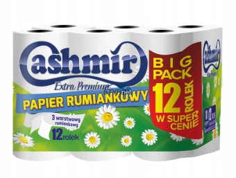 PAPIER TOALETOWY RUMIANKOWY 12 ROLEK CASHMIR