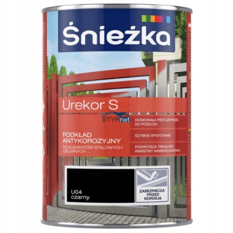 ŚNIEŻKA UREKOR S PODKŁAD CHLOROKAUCZUKOWY CZARNY PODKŁAD ANTYKOROZYJNY 1L