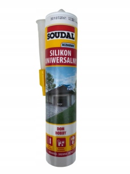 SOUDAL SILIKON UNIWERSALNY DOM HOBBY BEZBARWNY 280 ML