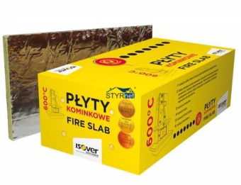 WEŁNA KOMINKOWA SKALNA 036 ISOVER 25mm 6m2 IZOLACJA FIRE SLAB PACZKA