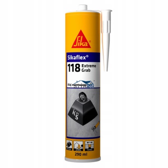 KLEJ MONTAŻOWY SIKA SIKAFLEX 118 EXTREME GRAB BIAŁY 290 ML