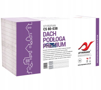 STYROPIAN DACH PODŁOGA EPS80 STYRMANN gr 16cm  paczka 1,5m2