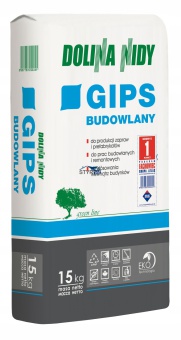 DOLINA NIDY GIPS BUDOWLANY SZYBKOWIĄŻĄCY 15KG