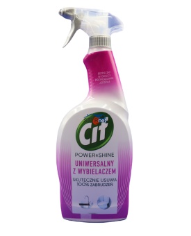 WIELOFUNKCYJNY PŁYN DO CZYSZCZENIA CIF POWER & SHINE SPRAY WYBIELAJĄCY 750 ML