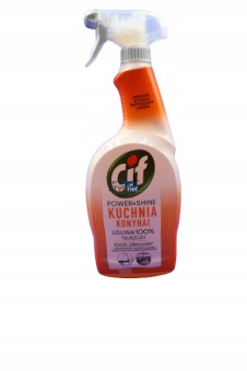CIF POWER SHINE SPRAY PRZECIW TŁUSZCZOWI 750 ML PŁYN DO CZYSZCZENIA KUCHENEK I PŁYT