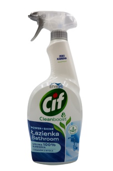 PŁYN CIF POWER & SHINE SPRAY PRZECIW KAMIENIOWI 750 ML ODKAMIENIACZ DO ŁAZIENKI