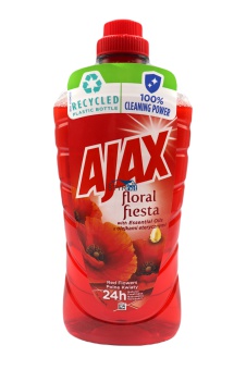 AJAX PŁYN UNIWERSALNY DO MYCIA PODŁÓG DZIKIE KWIATY 1000ml CZERWONY