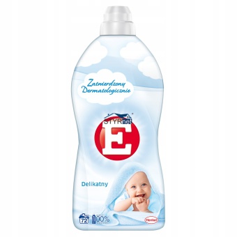E PŁYN DO PŁUKANIA TKANIN DELIKATNY 1800 ML 72 PRANIA