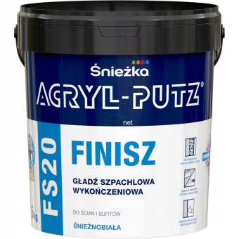 ŚNIEŻKA GOTOWA GŁADŹ SZPACHLOWA FS20 ACRYL PUTZ 1,5 KG FINISZ