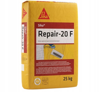 SIKA REPAIR 20F ZAPRAWA CEMENTOWA NAPRAWCZA I WYRÓWNAWCZA 25kg 