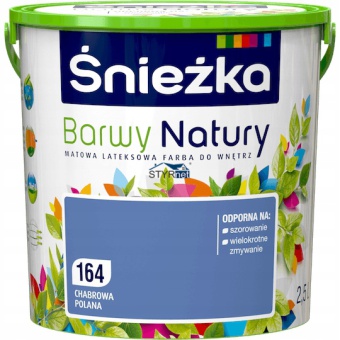 FARBA LATEKSOWA ŚNIEŻKA BARWY NATURY CHABROWA POLANA 2,5L
