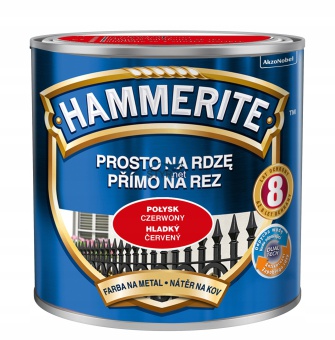Hammerite Na Rdzę 0,25L połysk czerwony AKZO farba