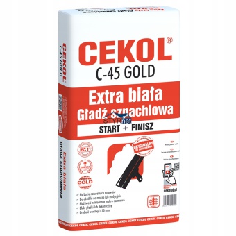 Cekol C-45 - Biała Gładź szpachlowa 20KG