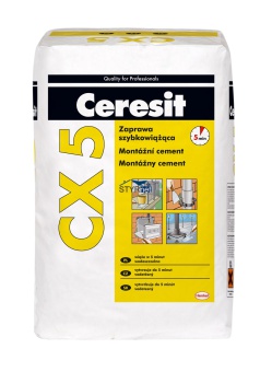 CERESIT CX5 ZAPRAWA CEMENTOWA SZYBKOWIĄŻĄCA 25KG