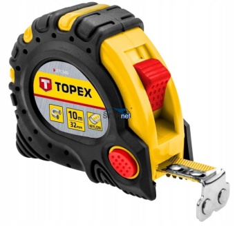 MIARA ZWIJANA STALOWA 10 M X 32 MM TOPEX MIARKA