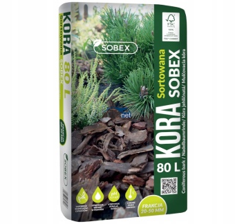 KORA SOSNOWA SORTOWANA 20-50 PRZESIEWANA 80L SOBEX