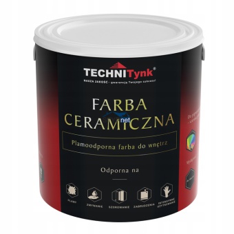 PLAMOODPORNA FARBA CERAMICZNA DO WNĘTRZ 14 SZT PO 5 L = 70L KOLOR TECHNItynk