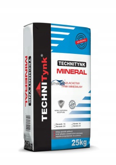 TYNK MINERALNY DEKORACYJNY 48 SZT PO 25 KG = 1200 KG TECHNItynk