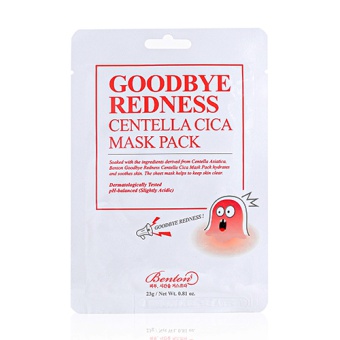 BENTON Łagodząca podrażnienia maska w płacie Goodbye Redness Centella Cica Mask Pack 23g