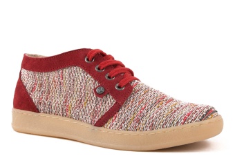 MODEL 041 CZERWONY WELUT + TEKSTYL - ROZMIAR 38        
