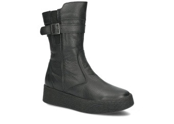 TRZEWIK DAMSKI MODEL 201 CZARNY RUSTIC - ROZMIAR 37