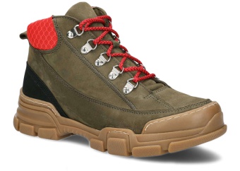 TRZEWIK MŁODZIEŻOWY MODEL 341 KHAKI SAMUEL + KRATKA - ROZMIAR 39