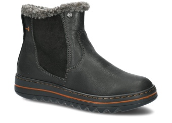 TRZEWIK DAMSKI MODEL 348 CZARNY RUSTIC +BARANEK - ROZMIAR 36
