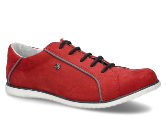 PÓŁBUT DAMSKI MODEL 385 CZERWONY CAMPARI - ROZMIAR 38