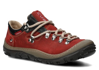 TREKKING MŁODZIEŻOWY MODEL 054 CZERWONY CRAZY - ROZMIAR 37