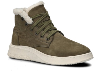 TRZEWIK MŁODZIEŻOWY MODEL 040 KHAKI SAMUEL + BARANEK - ROZMIAR 37