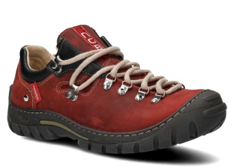 TREKKING MĘSKI MODEL 055 CZERWONY CRAZY - ROZMIAR 41