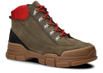 TRZEWIK MŁODZIEŻOWY MODEL 341 KHAKI SAMUEL + KRATKA - ROZMIAR 40