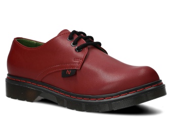 PÓŁBUT MŁODZIEŻOWY MODEL 003 BORDO LICO VEGAN - ROZMIAR 38