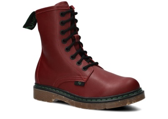 GLAN MŁODZIEŻOWY MODEL 008M BORDO LICO VEGAN - ROZMIAR 37