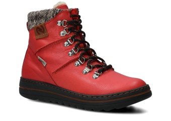 TRZEWIK DAMSKI MODEL 281 CZERWONY RUSTIC + BARANEK - ROZMIAR 39