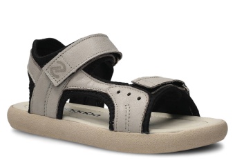 Sandały damskie NAGABA 025 jasny popiel rustic skórzany
