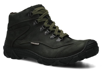 TRZEWIK MĘSKI MODEL 404 KHAKI CRAZY + BARANEK - ROZMIAR 42