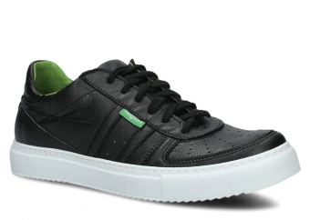 PÓŁBUT MŁODZIEŻOWY MODEL 015 CZARNY LICO VEGAN - ROZMIAR 40