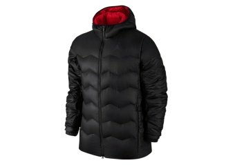 NIKE AIR JORDAN FLIGHT HYPERPLY JACKET BLACK GYM RED
