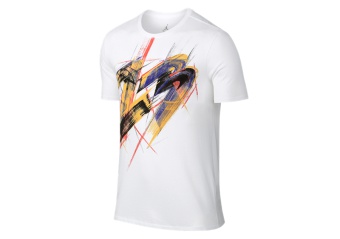 NIKE AIR JORDAN VIII WORK OF ART TEE WHITE INFRARED 23