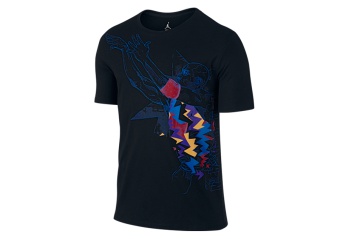 NIKE AIR JORDAN VII NUTHUN BUT NET TEE BLACK