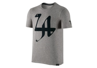 NIKE KOBE LA 24 TEE GREY HEATHER