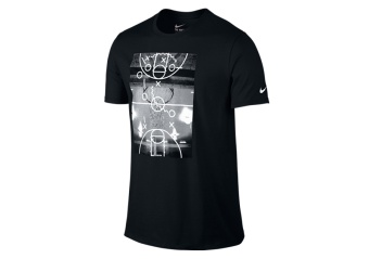 NIKE COURT PLAYS TEE BLACK