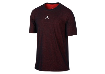 NIKE AIR JORDAN MOTION DRI-FIT TEE BLACK INFRARED