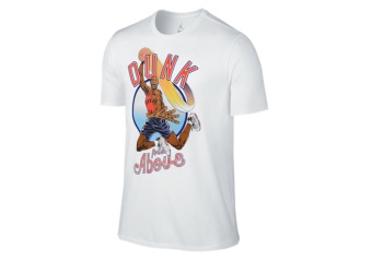 NIKE GREATNESS POSTER TEE JORDAN GREATNESS POSTER WHITE