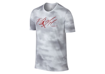 NIKE JORDAN FLIGHT TIME TEE WOLF GREY
