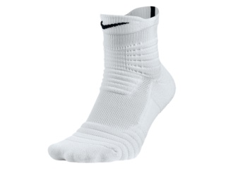 NIKE BASKETBALL ELITE VERSATILITY QUARTER SOCKS WHITE