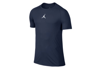 NIKE AIR JORDAN SEASON FITTED SS TOP MIDNIGHT NAVY/WHITE