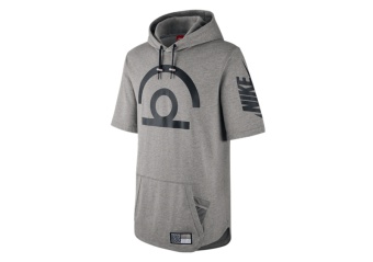NIKE AIR PIVOT V3 SS HOODIE GREY HEATHER/BLACK