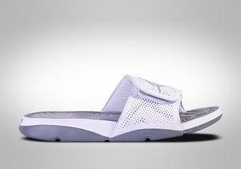 NIKE AIR JORDAN HYDRO 5 SLIDE WHITE GREY